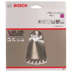 Bosch Panza de ferastrau circular Multi Material, 160 x 20 / 16 mm, 42 dinti