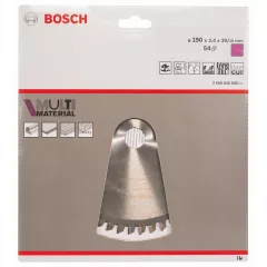 Bosch Panza de ferastrau circular Multi Material, 190 x 20 / 16 mm, 54 dinti