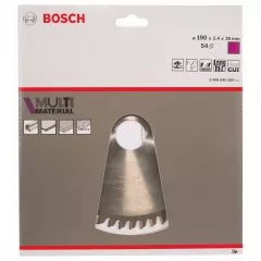 Bosch Panza de ferastrau circular Multi Material, 190 x 30 mm, 54 dinti