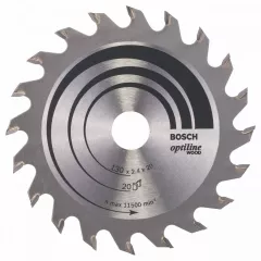 Bosch Panza de ferastrau circular Optiline Wood, 130 x 20 / 16 mm, 20 dinti