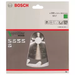 Bosch Panza de ferastrau circular Optiline Wood, 150 x 20 / 16 mm, 12 dinti