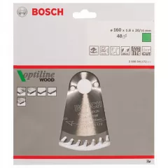 Bosch Panza de ferastrau circular Optiline Wood, 160 x 20 / 16 mm, 48 dinti