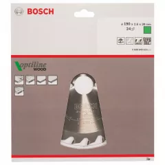 Bosch Panza de ferastrau circular Optiline Wood, 190 x 30 mm, 24 dinti
