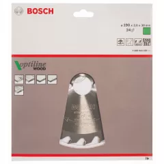 Bosch Panza de ferastrau circular Optiline Wood, 190 x 30 mm, 24 dinti