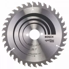 Bosch Panza de ferastrau circular Optiline Wood, 190 x 30 mm, 36 dinti