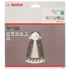 Bosch Panza de ferastrau circular Optiline Wood, 190 x 30 mm, 48 dinti