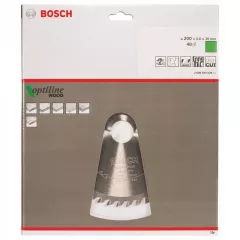 Bosch Panza de ferastrau circular Optiline Wood, 200 x 30 mm, 48 dinti