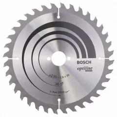 Bosch Panza de ferastrau circular Optiline Wood, 230 x 30 mm, 36 dinti