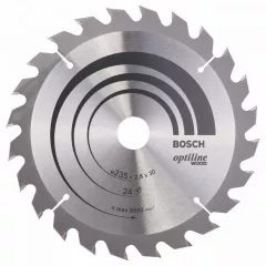 Bosch Panza de ferastrau circular Optiline Wood, 235 x 30 / 25 mm, 24 dinti
