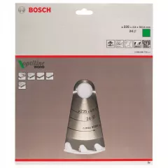 Bosch Panza de ferastrau circular Optiline Wood, 235 x 30 / 25 mm, 24 dinti