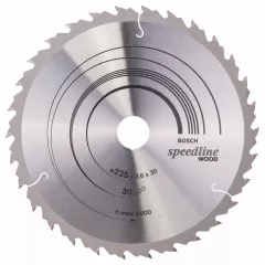 Bosch Panza de ferastrau circular Speedline Wood, 235 x 30 / 25 mm, 30 dinti