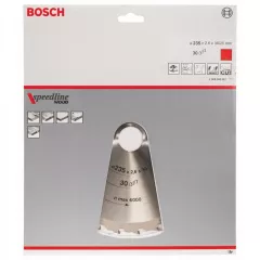 Bosch Panza de ferastrau circular Speedline Wood, 235 x 30 / 25 mm, 30 dinti