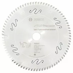 Bosch Panza de ferastrau circular Top Precision Best for Laminated Panel Abrasive, 250 x 30 mm, 80 dinti