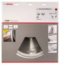 Bosch Panza de ferastrau circular Top Precision Best for Laminated Panel Fine, 300 x 30 mm, 96 dinti