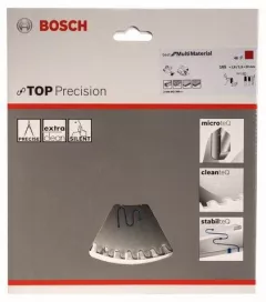 Bosch Panza de ferastrau circular Top Precision Best for Multi Material, 165 x 20 mm, 48 dinti