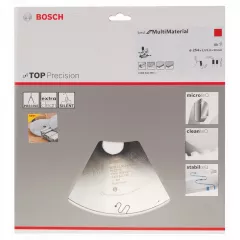 Bosch Panza de ferastrau circular Top Precision Best for Multi Material, 254 x 30 mm, 80 dinti