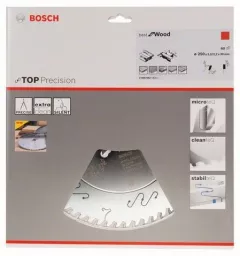 Bosch Panza de ferastrau circular Top Precision Best for Wood, 250 x 30 mm, 60 dinti