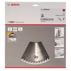 Bosch Panza de ferastrau circular Top Precision Best for Wood, 254 x 30 mm, 60 dinti