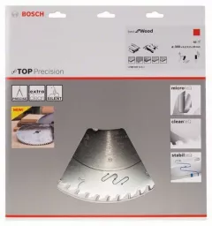 Bosch Panza de ferastrau circular Top Precision Best for Wood, 300 x 30 mm, 48 dinti