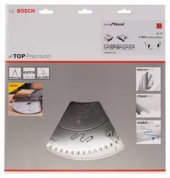 Bosch Panza de ferastrau circular Top Precision Best for Wood, 300 x 30 mm, 72 dinti