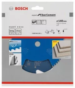Bosch panza ferastrau circular Expert for FiberCement 140x20x1.8/1.3x4 T