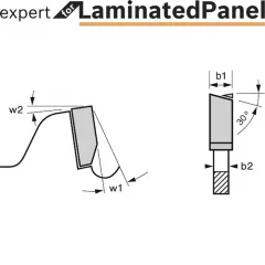 Bosch panza ferastrau circular Expert for LaminatedPanel 140x20x1.8/1.3x42 T