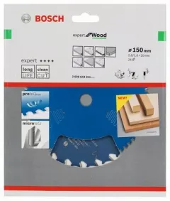 Bosch panza ferastrau circular expert for Wood 150x20x2.6/1.6x24 T