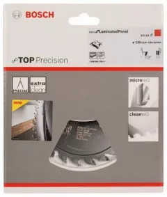 Bosch Panza precrestatoare Top Precision Laminated Panel, 120 x 22 mm, 12+12 dinti
