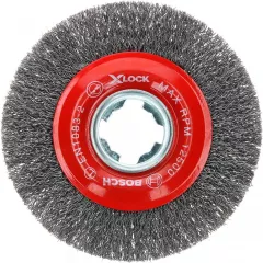 Bosch Perie disc (sarma ondulata) Clean for Metal, prindere X-LOCK, 115 mm, 0.30 mm