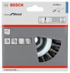 Bosch Perie sarma conica, 115 x 0.5 mm
