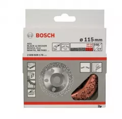 Bosch Piatra oala cu carburi metalice, 115 mm, grosier, inclinat
