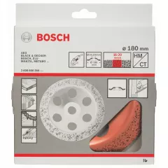 Bosch Piatra oala cu carburi metalice, 180 mm, mediu, inclinat