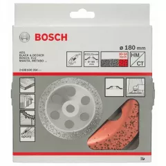 Bosch Piatra oala cu carburi metalice, 180 mm, plat, grosier