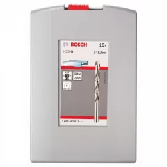 Bosch ProBox Set 19 burghie pentru metal HSS-G, DIN 338, 1-10 mm