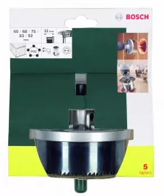 Bosch Set 5 carote, 60-92 mm