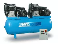 Compresor de aer, 500 L, ABAC TANDEM PRO B6000 500/T7.5, cu piston, seria Pro, 400 V