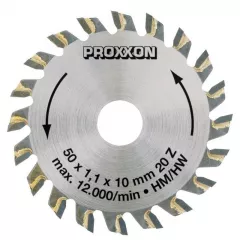 Disc debitor cu dinti din tungsten, Proxxon 28017, 50mm, 20 dinti