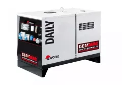 GENMAC Daily G7000LSM Generator de curent insonorizat stationar, Seria Worx, 7.0 KVA