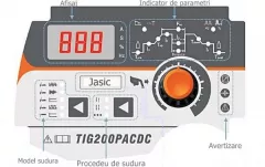 JASIC PRO TIG 200 AC/DC Aparat de sudura tip inverter, 7.1 kVA