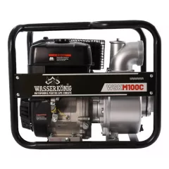 Motopompa 4" Wasserkonig WSKM100C, maxim 80 m³/ora , inaltime refulare max 25 m, motor euro V, benzina, putere 11 CP
