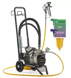 Wagner Pompa Airless SuperFinish 23 PRO Cart HEA, debit material 2.6 l/min, duza max. 0,023”, motor electric 1,30 kW