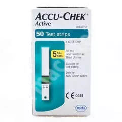 Teste glicemie Accu-Chek Active, 50 bucati, Roche