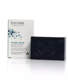 Săpun negru detoxifiant cu cărbune activ Pure Skin,
100 g, Biotrade