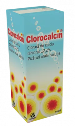 Clorocalcin  picături orale - sol. 12,20%, 15 ml, Biofarm