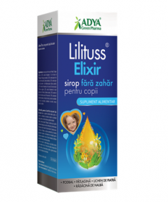 Sirop fara zahar pentru copii Lilituss Elixir, 180ml, Adya Green Pharma
