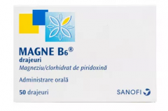 Magne B6, 50 drajeuri, Sanofi 