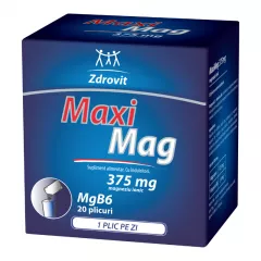 MaxiMag, 375 mg, 20 plicuri, Zdrovit