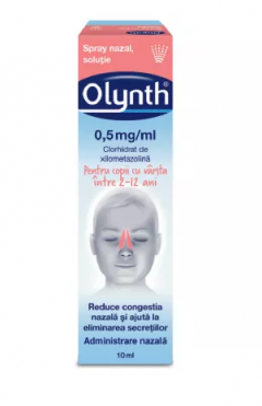 Olynth spray nazal pentru copii 0.5mg, 10 ml, Johnson&Johnson