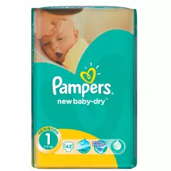 Pampers 1 new baby , 43 bucăți