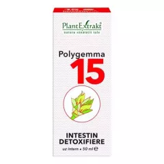 Polygemma 15, Intestin detoxifiere, 50 ml, Plant Extrakt